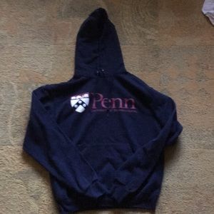 UPenn quakers adult small sweatshirt navy blue